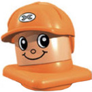 LEGO Primo Truck Driver head with Helmet Primo Figure