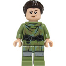 LEGO Princess Leia with Olive Green Endor Outfit and Hair Minifigure