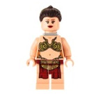 LEGO Princess Leia with Slave Outfit and Dark Brown Hair Minifigure