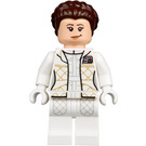 LEGO Prinsesse Leia med hvid Hoth Påklædning og Crooked Smile Minifigur