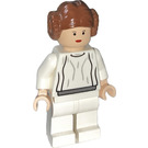 LEGO Prinsesse Leia med hvid Påklædning Minifigur med detaljeret hår