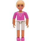 LEGO Princess Vanilla with White Shorts & Dark Pink Top with Roses Decoration Minifigure