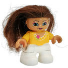 LEGO Princess with Brown Combing Hair Duplo Figure