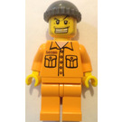 LEGO Więzień 50380 W Średni pomarańczowy Uniform Minifigurka