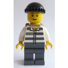 LEGO Fange 50380 med Svart Strikket Caps og Ryggsekk Minifigur