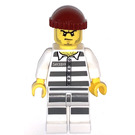 LEGO Gefangene(r) 50380 mit Dunkelrot Gestrickt Kappe Minifigur