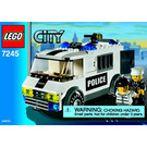 LEGO Prisoner Transport Set (Black/Green Sticker) 7245-1 Instructions