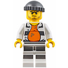 LEGO Vězeň s Stained oranžová Undershirt Minifigurka