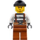 LEGO Vanki jossa Sänki, Vyö, Suspenders ja Tummanoranssi Jalat Minihahmo