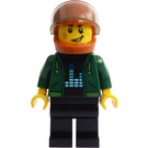 LEGO Private Investigator Piet Püthon with Dark orange Helmet Minifigure