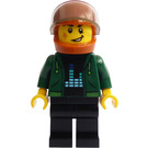 LEGO Private Investigator Piet Püthon mit Dark orange Helm Minifigur