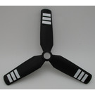 LEGO Propeller 3 Blade 9 Diameter with White Stripes Sticker without Recessed Center (15790)