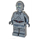 LEGO Protocol droid (U-3P0) - flat silver Minifigure