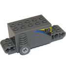 LEGO Pullback Motor 4 x 8 x 2.33 s '18', Modrá Line (Both Strany) Samolepka (47715)