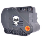 LEGO Pullback Motor 6 x 3 x 5 with Skull on both sides Sticker (12799)