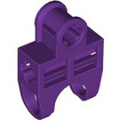 LEGO Violet Balle Connecteur avec Perpendiculaire Axleholes et Vents et fentes latérales (32174)