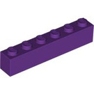 LEGO Paars Steen 1 x 6 (3009)