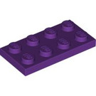 LEGO Paars Plaat 2 x 4 (3020)