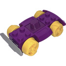 LEGO Lila Racer Fahrwerk mit Gelb Räder (76544)