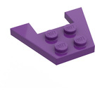 LEGO Purple Wedge Plate 3 x 4 without Stud Notches (4859)
