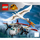 LEGO Quetzalcoatlus Vliegtuig Ambush 76947 Instructions