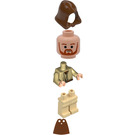 LEGO Qui-Gon Jinn med Kappe og Beige Ben Minifigur