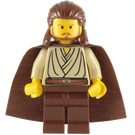 LEGO Qui-Gon Jinn con Capa y Amarillo Cabeza Minifigura