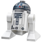 LEGO R2-D2 Minifigure (Flat Silver Head, Dark Blue Printing, Red Dots)