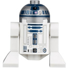 LEGO R2-D2 Minifiguur met platte zilveren kop, lavendelstippen en donkerblauw