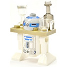 LEGO R2-D2 with Dark Tan Serving Tray and Medium Stone Gray Head Minifigure