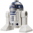 LEGO R2-D2 med Platt Silver Huvud och Dark Rosa Dots med Printed Tillbaka Minifigur