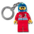 LEGO Race Car Driver with Octan Racing Torso, Blue Helmet Key Chain (3915)