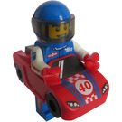 LEGO Race Bil Guy Minifigur