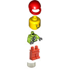 LEGO Race Auto Rally Driver avec Checkered Modèle Figurine