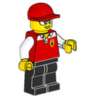 LEGO Race Marshall med Röd Keps Minifigur