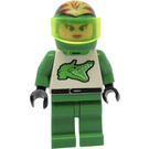 LEGO Racer with Alligator Top and Helmet with Flames Minifigure