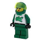 LEGO Racer with Alligator Top and Plain Helmet Minifigure