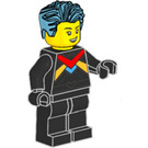 LEGO Racing Driver with Azure Wavy Hair Minifigure