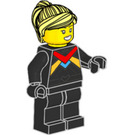 LEGO Racing Driver with Bright Light Yellow Hair Minifigure