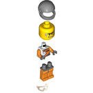 LEGO Racing Official mit Grau Helm und Goggles Minifigur