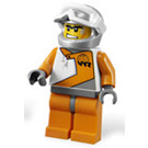 LEGO Racing Official with Gray Helmet and Goggles Minifigure