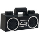 LEGO Radio mit Silber Trim und Cassette (97558)