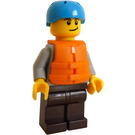 LEGO Rafter med Medium Stone Grå Sweatshirt Minifigur