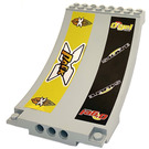 LEGO Ramp Curved 8 x 12 x 6 with Island Xtreme Stunts Logo and Ogel Skate Sticker (43085)