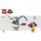 LEGO Raptor & Titanosaurus Tracking Mission Set 76973 Instructions