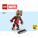 LEGO Ravager Jumpsuit Groot Set 76341 Instructions