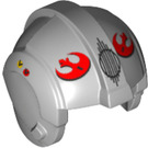 LEGO Rebel Pilot Helmet with Red Crescents and Vent (19188 / 30370)