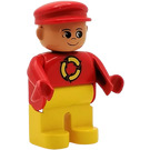 LEGO Recycling worker Duplo Figure with Upwards Nose