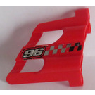 LEGO Rood 3D Paneel 1 met '96' Sticker (32190)