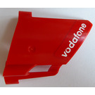 LEGO Rood 3D Paneel 22 met 'vodafone' Sticker (44352)